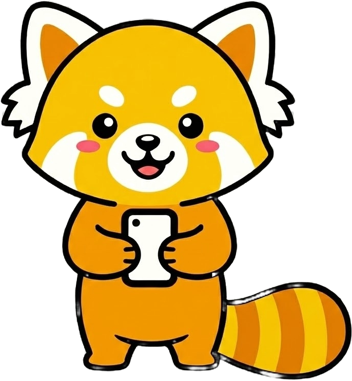 スマホで履歴書を作るレッキーくん